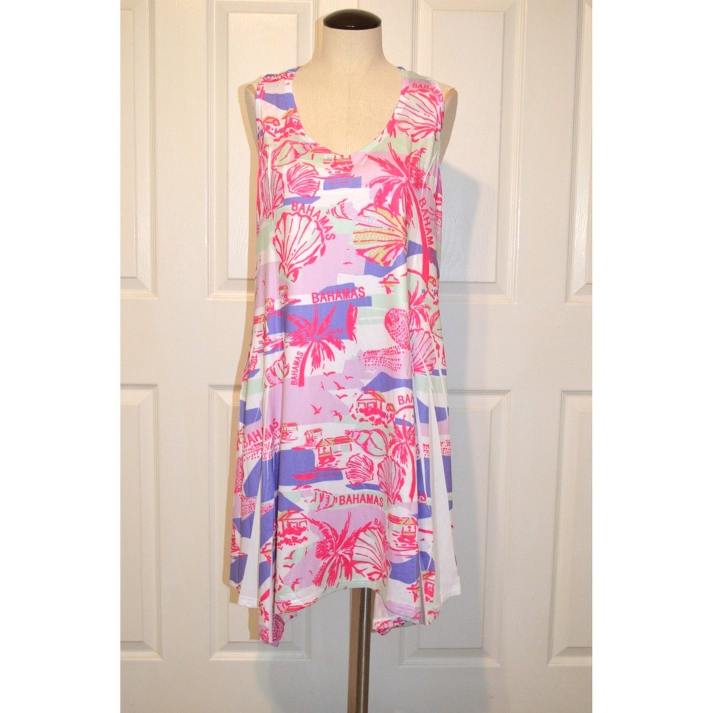 Nwt's Shoreline‎ Sleeveless Womens L / XL Bahama Dress / Swim Cover Up
